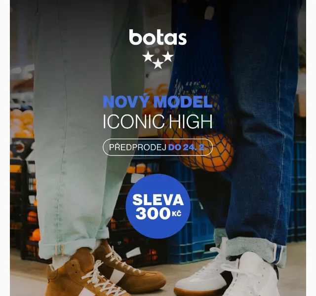 Vasky: Botas Iconic High se slevou 300 Kč – červen 2026 | Nuslet.cz