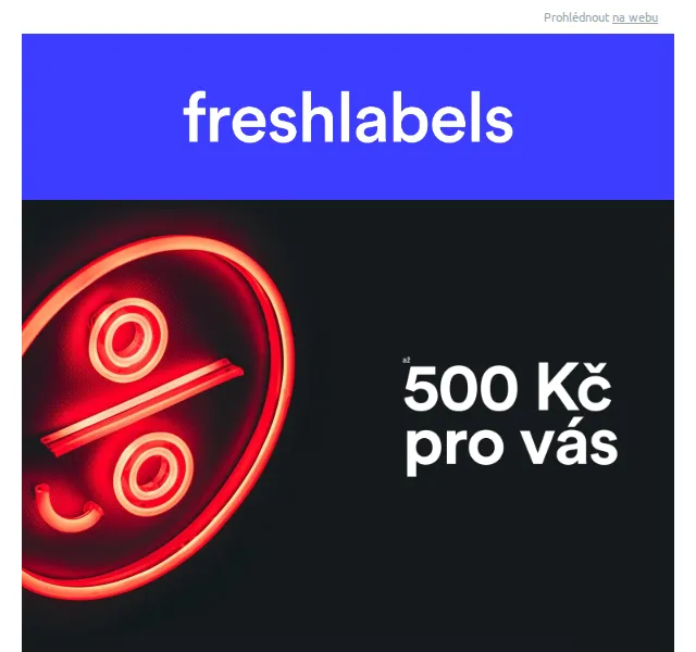 Freshlabels: Sleva až 500 Kč – červen 2026 | Nuslet.cz