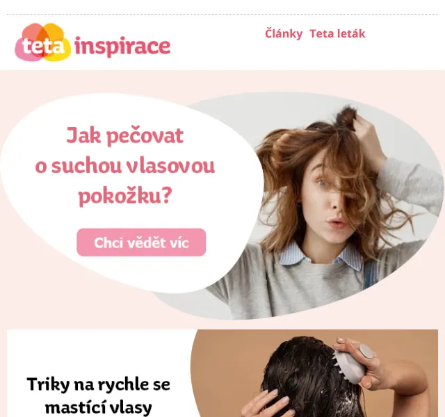 Teta drogerie: Triky proti mastným vlasům – květen 2026