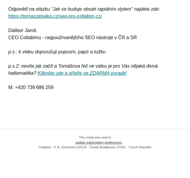 Collabim: SEO nástroj – červen 2026 | Nuslet.cz