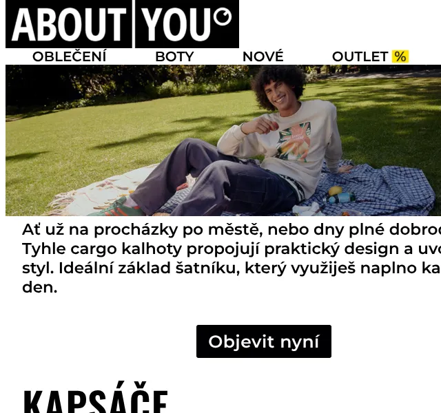 ABOUT YOU: Cargo kalhoty — duben 2026 | Nuslet.cz