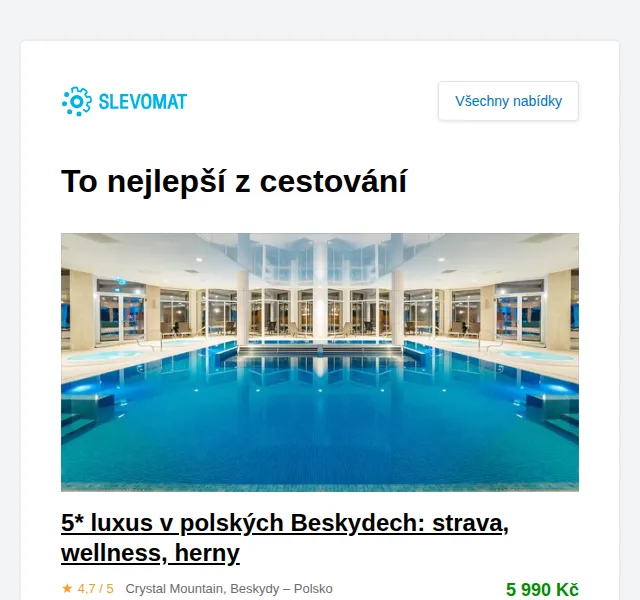 Slevomat: 5* luxus v polských Beskydech – červen 2026 | Nuslet.cz