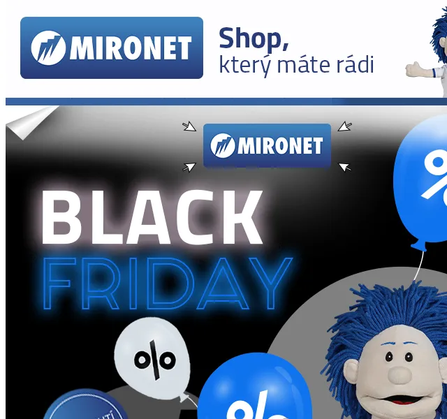 Mironet: Black Friday slevy až 50 % – červen 2026 | Nuslet.cz