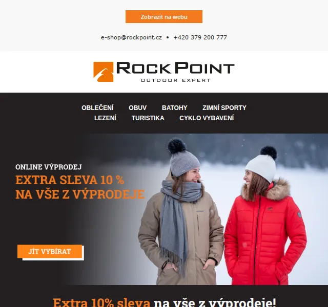 Rock Point: Extra 10% sleva na vše z výprodeje – prosinec 2021 | Nuslet.cz