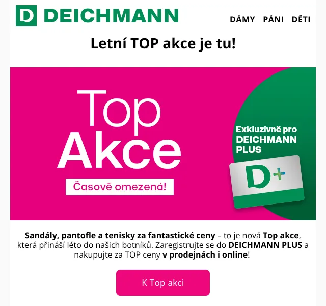 Deichmann: Letní boty až -29 % – Květen 2026 | Nuslet.cz