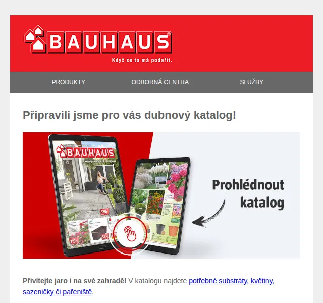 BAUHAUS: Dubnový katalog – substráty, rostliny a zahradní technika | Nuslet.cz