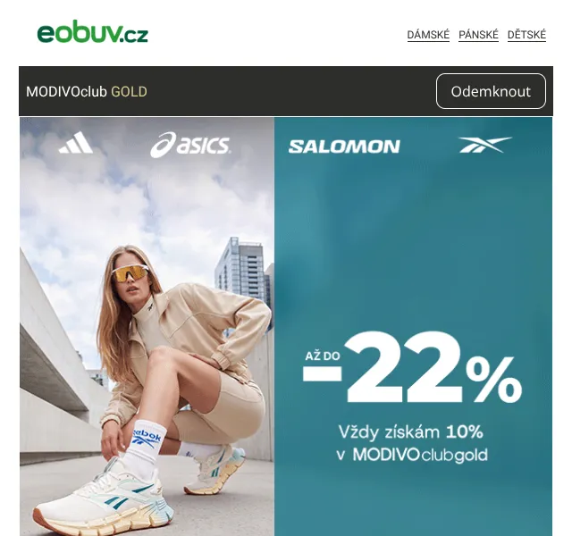 eobuv.cz: Sportovní obuv až -22 % – slevový kód SPORT | Nuslet.cz