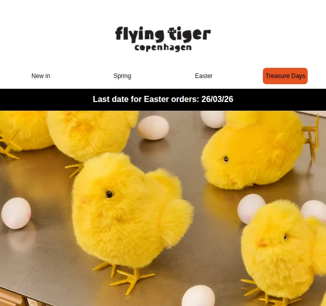 Flying Tiger Copenhagen: Velikonoční dekorace a dárky – červen 2026 | Nuslet.cz