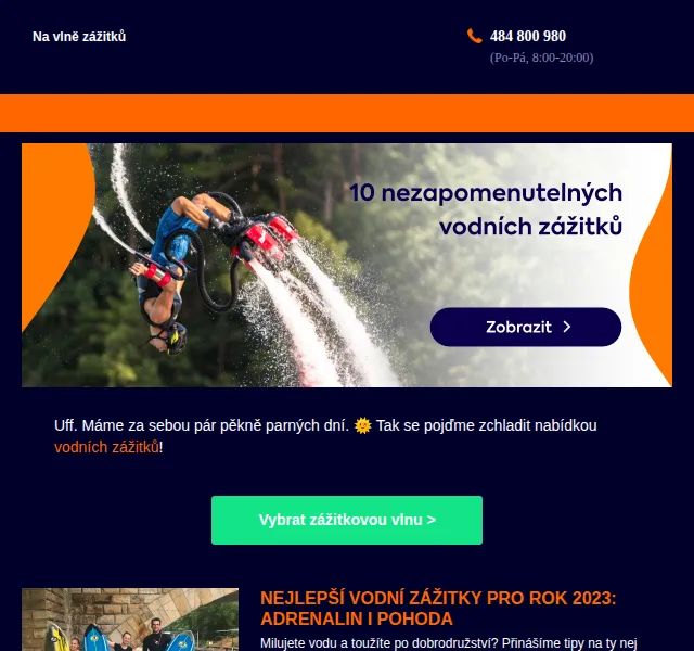 Adrop.cz: Vodní zážitky od 400 Kč – červenec 2026 | Nuslet.cz