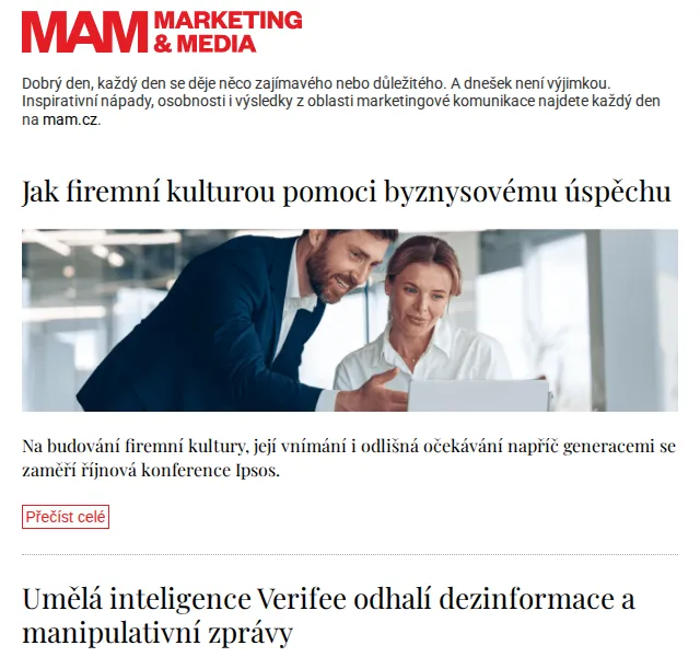 Marketing & Media: Umělá inteligence Verifee odhalí dezinformace – červen 2026 | Nuslet.cz