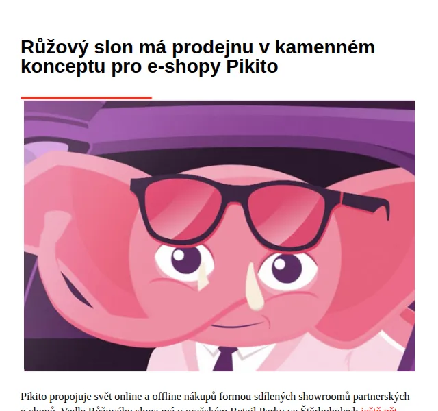 Marketing & Media: Růžový slon v Pikito – červen 2026 | Nuslet.cz