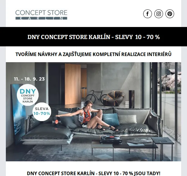 Karolína z cskarlin.cz: Designový nábytek se slevou 10–70 % – červen 2026 | Nuslet.cz