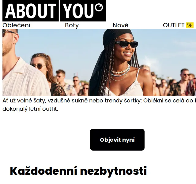 ABOUT YOU: Bílá barva sezóny – Vero Moda, Only – srpen 2026