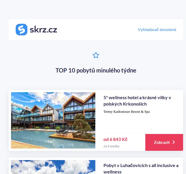 Vánoce na Skrz: TOP 10 pobytů – nejlepší ceny hotelů – červen 2026 | Nuslet.cz