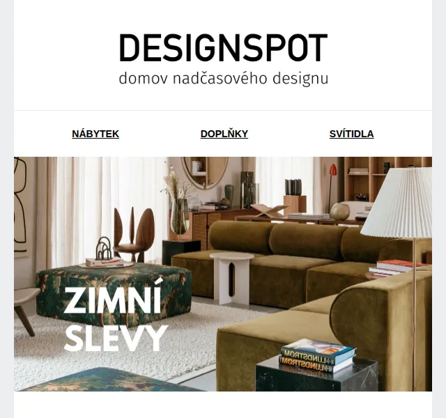 DESIGNSPOT: Zimní slevy až 50 % – červen 2026 | Nuslet.cz