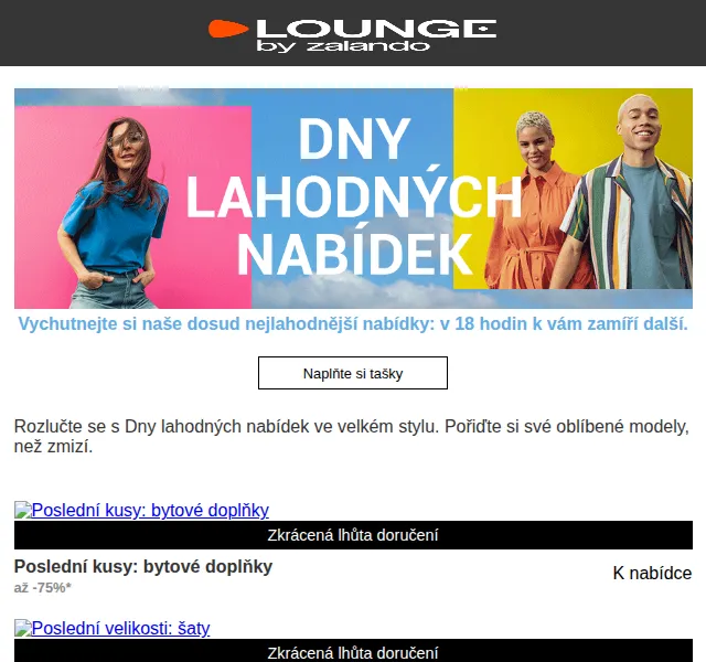 Lounge by Zalando: slevy až 75 % na módu – červen 2026 | Nuslet.cz