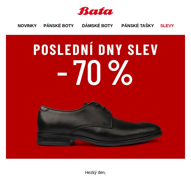 Baťa: Slevy až 70 % – červen 2026 | Nuslet.cz