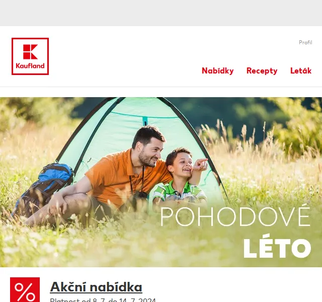 Kaufland: Countryside spacák a židle – červen 2026 | Nuslet.cz