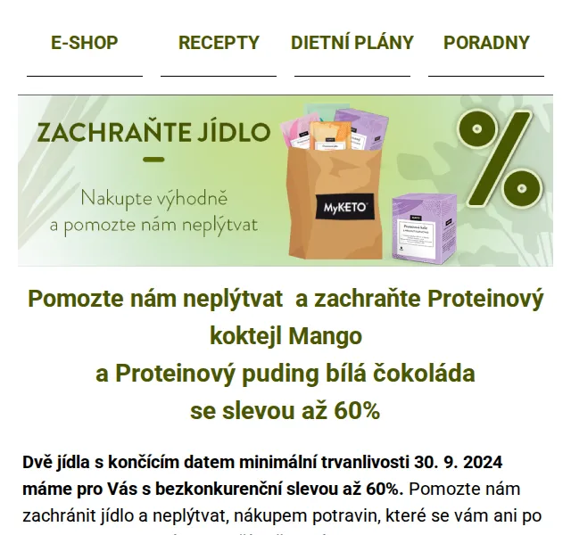 MyKETO: Proteinový koktejl mango a puding – červen 2026 | Nuslet.cz