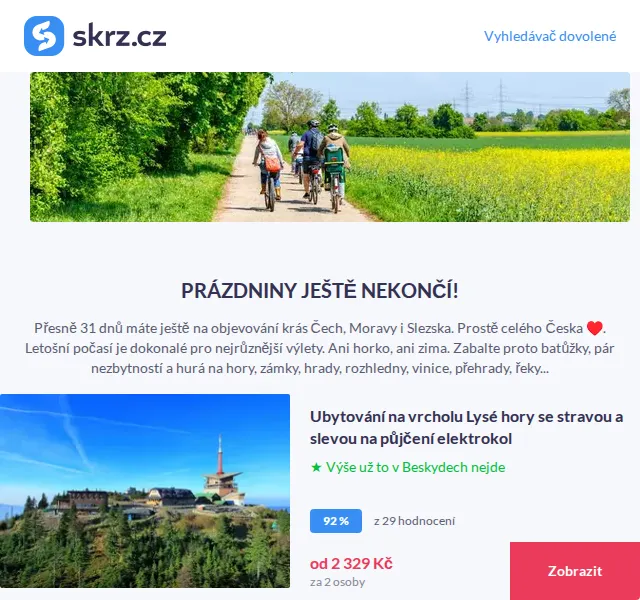 Vánoce na Skrz: ubytování v Česku od 560 Kč – červenec 2026 | Nuslet.cz