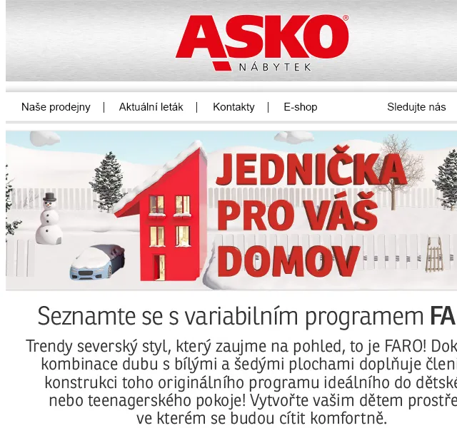 Asko Nábytek: Variabilní program Faro – červen 2026 | Nuslet.cz