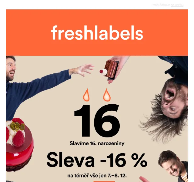 Freshlabels: 16% narozeninová sleva – červen 2026 | Nuslet.cz