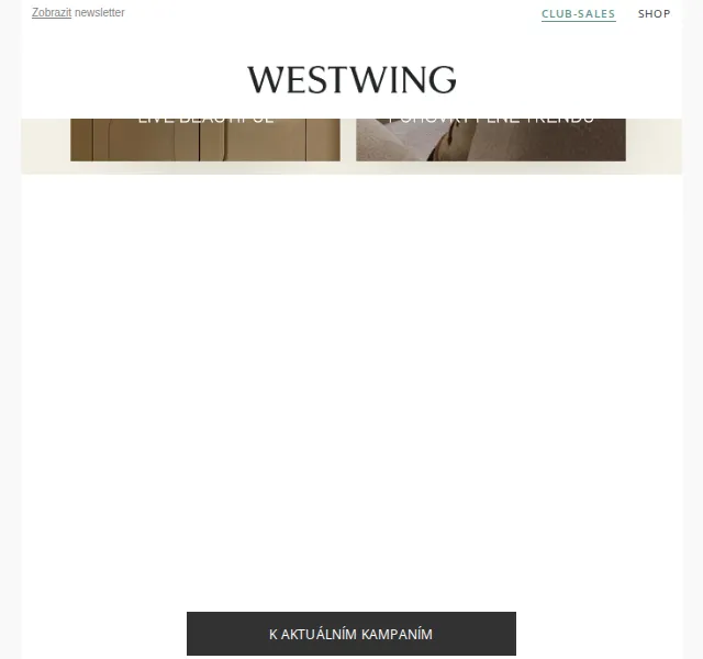 Westwing: DESIGN DAY sleva -10% na Westwing Collection – červen 2026 | Nuslet.cz