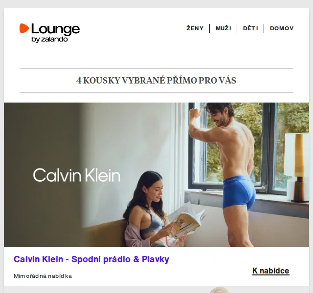 Lounge by Zalando: slevy až 75% na Calvin Klein, Pinko – červen 2026 | Nuslet.cz