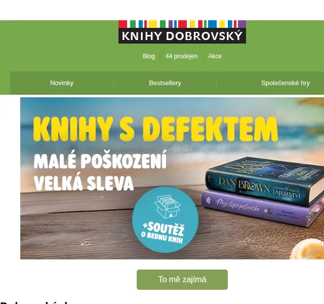 KnihyDobrovsky.cz: Novinky se slevou až 20 % – červen 2026