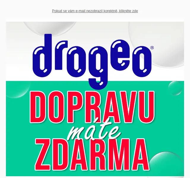 Drogeo: Doprava zdarma na drogerii, kosmetiku a hračky – červen 2026 | Nuslet.cz