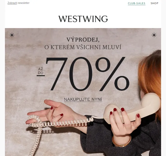 Westwing: Slevy na nábytek a dekorace až 70 % – červen 2026 | Nuslet.cz