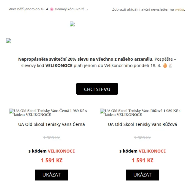 UrbanStore: Velikonoční sleva 20 % na vše – červen 2026 | Nuslet.cz
