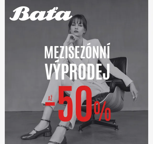 Baťa: mezisezónní výprodej – slevy až -50 % – červen 2026 | Nuslet.cz