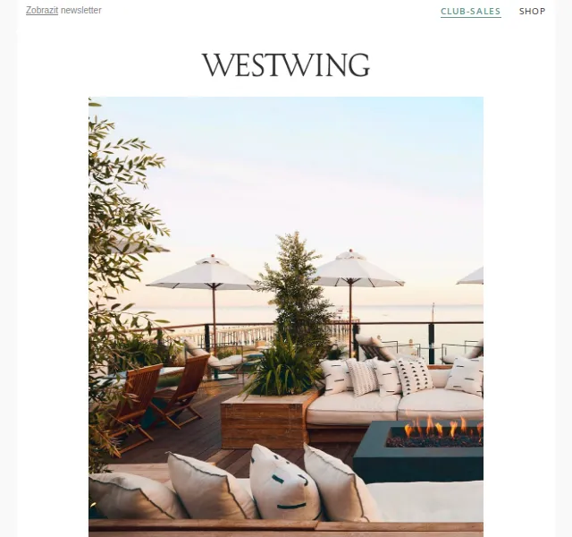 Westwing: Luxusní terasa a šperky – červen 2026 | Nuslet.cz