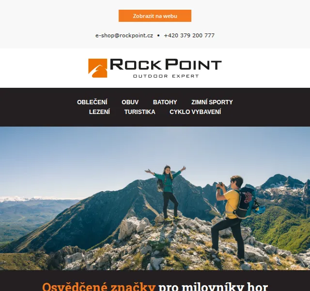 Rock Point: Kvalitní outdoorové značky – červen 2026 | Nuslet.cz