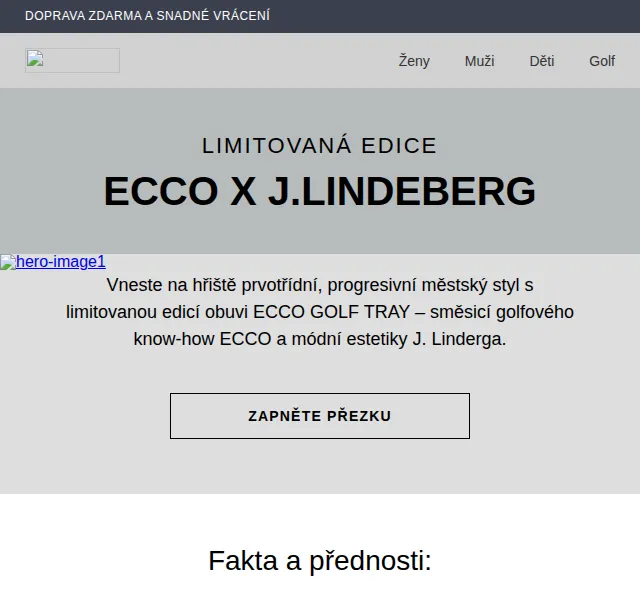 ECCO: limitovaná edice golfové obuvi s J.Lindeberg – červen 2026 | Nuslet.cz