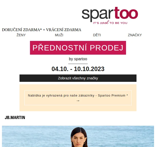 Spartoo: Až -50 % sleva na JB Martin, Yurban, Jack & Jones + doručení zdarma – červen 2026 | Nuslet.cz