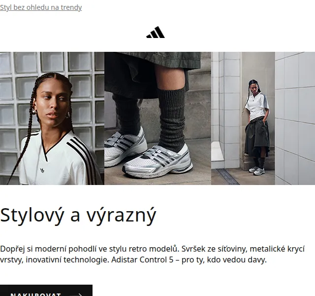 Adidas: Nové modely Adistar Control 5, Glenburn – červen 2026