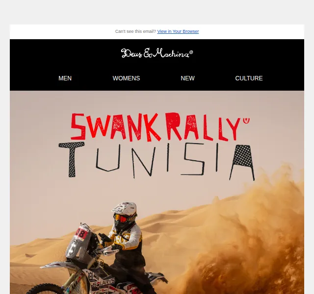 Deus Ex Machina Europe: Swank Rally Tunisia – červen 2026 | Nuslet.cz