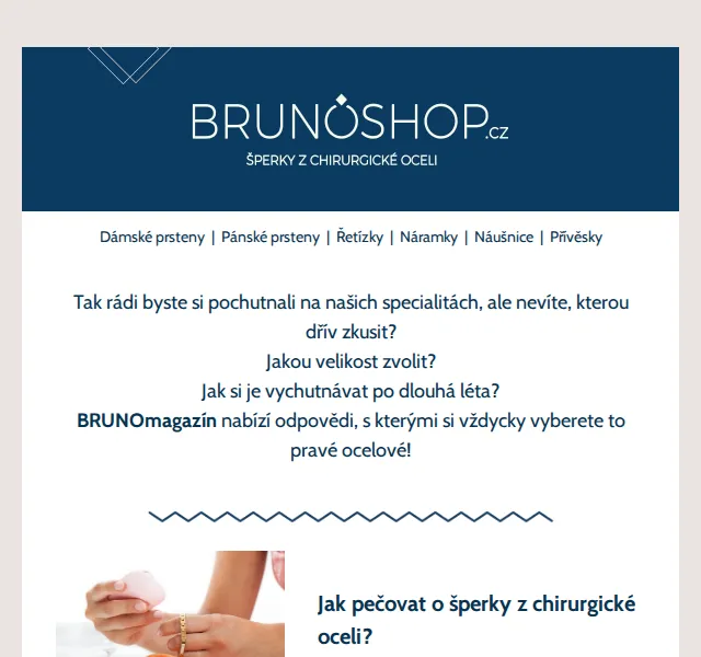 BRUNOshop.cz: Ocelové šperky – červen 2026 | Nuslet.cz