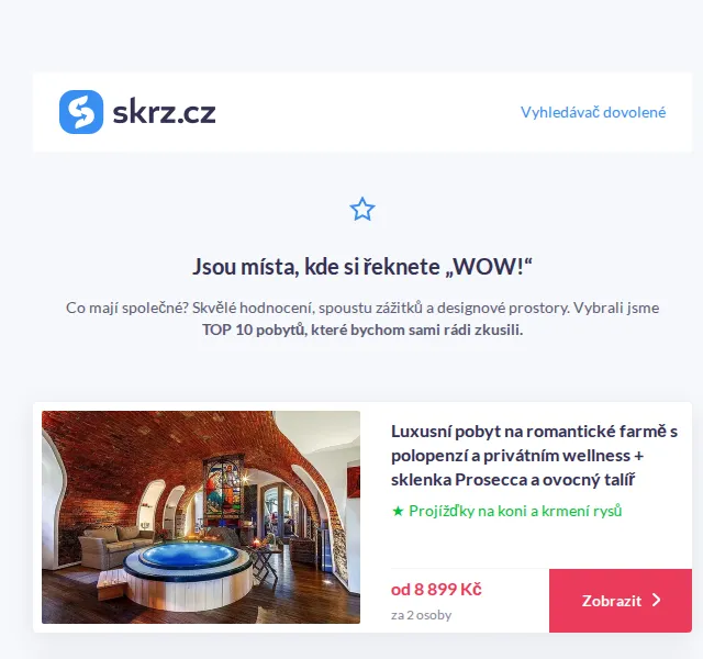 Vánoce na Skrz: TOP 10 pobytů od 1 190 Kč – červen 2026 | Nuslet.cz