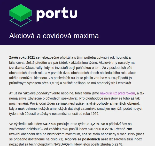 Portu: Investiční fórum 2022 – 30% sleva – červen 2026 | Nuslet.cz