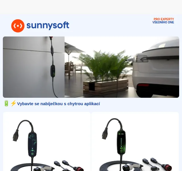 Sunnysoft: Nabíječky EV se slevou – červen 2026 | Nuslet.cz