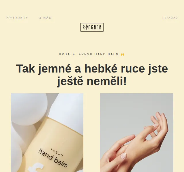 RINGANA: Fresh hand balm a 9+1 mýdlo zdarma – červen 2026 | Nuslet.cz