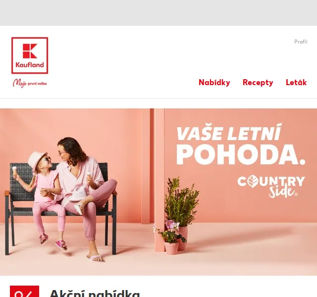 Kaufland: Countryside houpačka od 1999 Kč – červen 2026 | Nuslet.cz