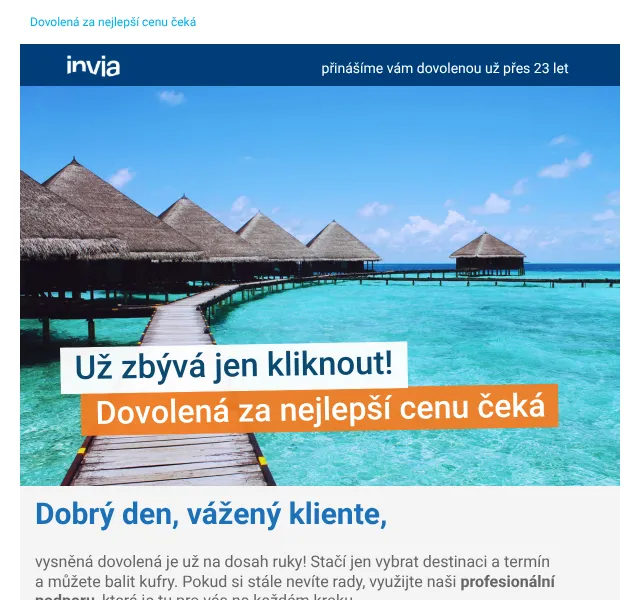 Invia: Dovolená za nejlepší cenu – červen 2026 | Nuslet.cz