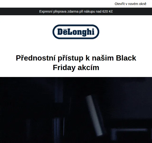 De'Longhi: Black Friday slevy až 30 % – červen 2026 | Nuslet.cz