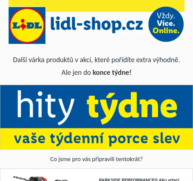Lidl: Hity týdne se slevou až 48 % – červen 2026 | Nuslet.cz