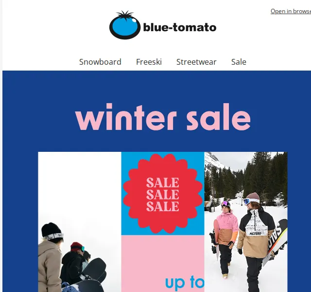 BLUE TOMATO: Winter Sale až 50 % na snowboardy a freeski – červen 2026 | Nuslet.cz
