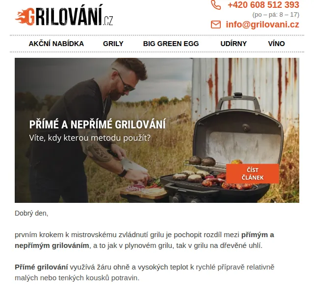 Grilování.cz: Přímá a nepřímá metoda grilování – červenec 2026 | Nuslet.cz
